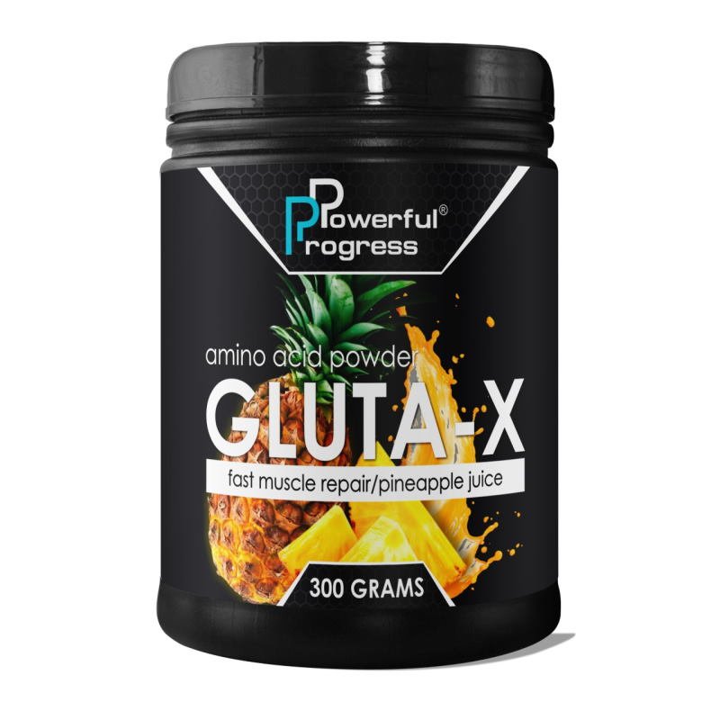 Аминокислота Powerful Progress Gluta-X, 300 грамм Ананас,  мл, Powerful Progress. Аминокислоты. 