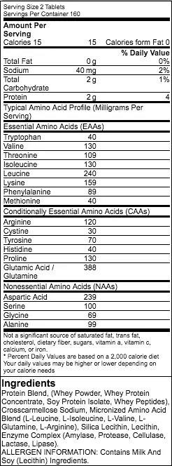 Optimum Nutrition  Amino 2222 320 шт. / 160 servings,  мл, Optimum Nutrition. Аминокислоты