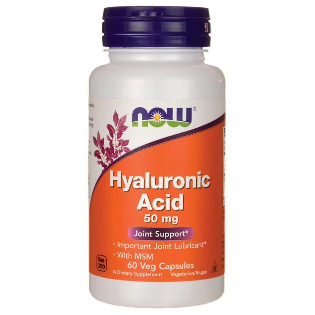 Гіалуронова кислота NOW Foods Hyaluronic Acid 50 mg 60 caps,  ml, Now. Special supplements. 