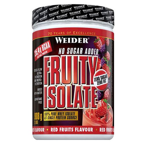 Fruity Isolat, 908 g, Weider. Whey Isolate. Lean muscle mass Weight Loss recovery Anti-catabolic properties 