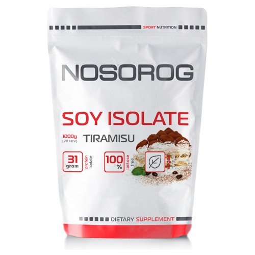 Соевый протеин изолят Nosorog Soy Isolate (1 кг) носорог тирамису,  мл, Nosorog. Соевый протеин. 