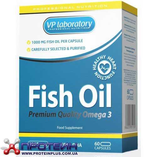 Омега 3 VP Labs FISH OIL (60 капс) рыбий жир вп лаборатори,  мл, VPLab. Омега 3 (Рыбий жир). Поддержание здоровья Укрепление суставов и связок Здоровье кожи Профилактика ССЗ Противовоспалительные свойства 