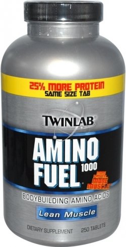 Amino Fuel 1000 , 250 piezas, Twinlab. Complejo de aminoácidos. 