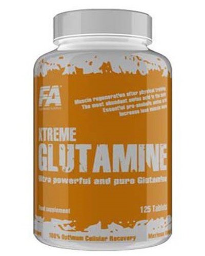 Xtreme Glutamine Tabs, 125 шт, Fitness Authority. Глютамин. Набор массы Восстановление Антикатаболические свойства 