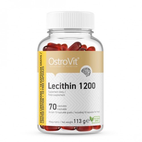 Натуральная добавка OstroVit Lecithin 1200, 70 капсул,  мл, OstroVit. Hатуральные продукты. Поддержание здоровья 