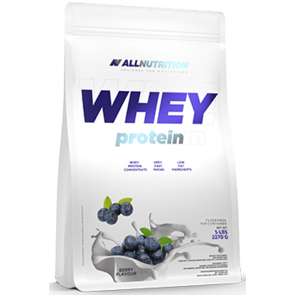 Сывороточный протеин концентрат AllNutrition Whey Protein (2,2 кг) алл нутришн Bllueberry,  мл, AllNutrition. Сывороточный концентрат. Набор массы Восстановление Антикатаболические свойства 