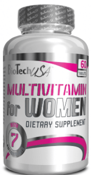 Вітаміни для жінок Multivitamin For Women BioTech USA - 60 таб,  мл, BioTech. Витамины и минералы. Поддержание здоровья Укрепление иммунитета 