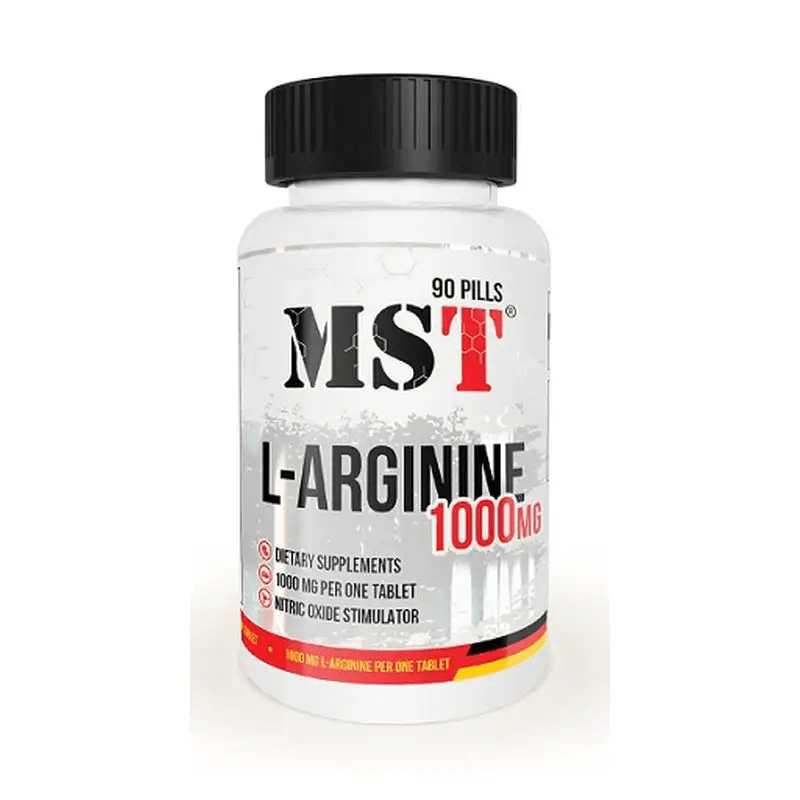 Аминокислота MST L-Arginine 1000 mg, 90 таблеток,  мл, MST Nutrition. Аминокислоты. 