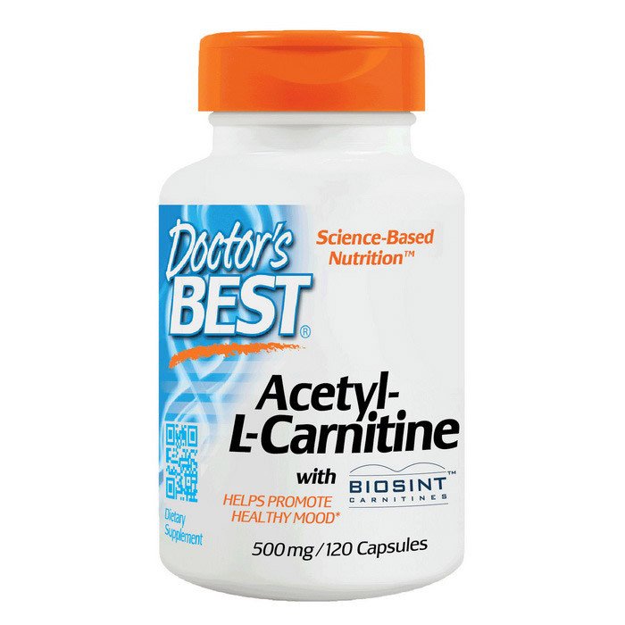 Ацетил Л-карнитин Doctor's BEST Acetyl-L-Carnitine (120 капс) доктор бест,  мл, Doctor's BEST. L-карнитин. Снижение веса Поддержание здоровья Детоксикация Стрессоустойчивость Снижение холестерина Антиоксидантные свойства 