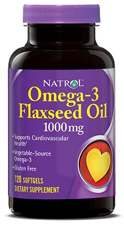 Flax Seed Oil 1000 mg, 120 piezas, Natrol. Omega 3 (Aceite de pescado). General Health Ligament and Joint strengthening Skin health CVD Prevention Anti-inflammatory properties 