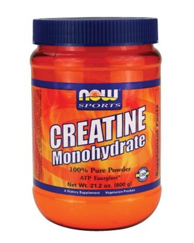 Creatine Monohydrate, 600 г, Now. Креатин моногидрат. Набор массы Энергия и выносливость Увеличение силы 