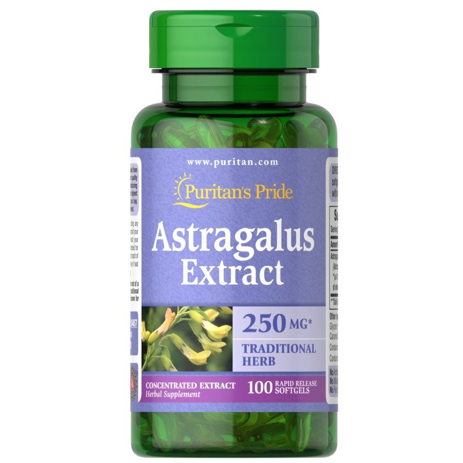 Натуральная добавка Puritan's Pride Astragalus Extract 1000 mg, 100 капсул,  мл, Puritan's Pride. Hатуральные продукты. Поддержание здоровья 