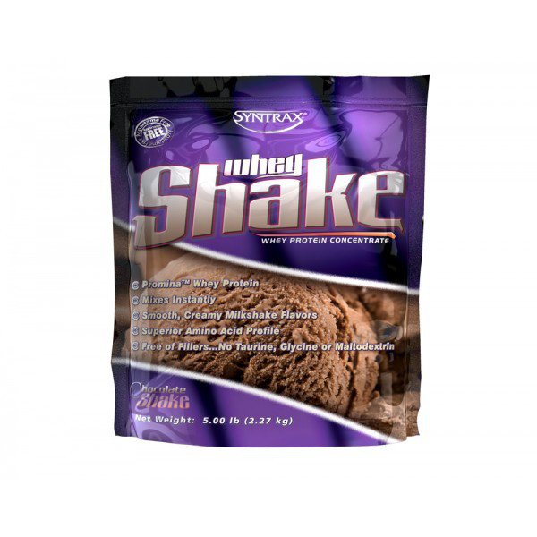 Сывороточный протеин концентрат Syntrax Whey Shake (2,3 кг) синтракс вей шейк chocolate shake,  мл, Syntrax. Сывороточный концентрат. Набор массы Восстановление Антикатаболические свойства 