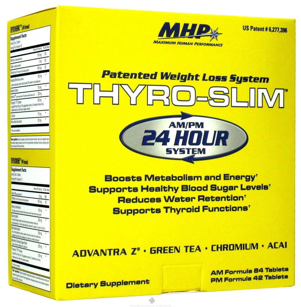 Thyro-Slim, 126 шт, MHP. Жиросжигатель. Снижение веса Сжигание жира 