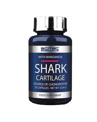 Shark Cartilage Scitec Nutrition 75 caps,  ml, Scitec Nutrition. Para articulaciones y ligamentos. General Health Ligament and Joint strengthening 