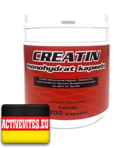 Creatin Monohydrat Kapsein, 200 pcs, Activevites. Creatine monohydrate. Mass Gain Energy & Endurance Strength enhancement 