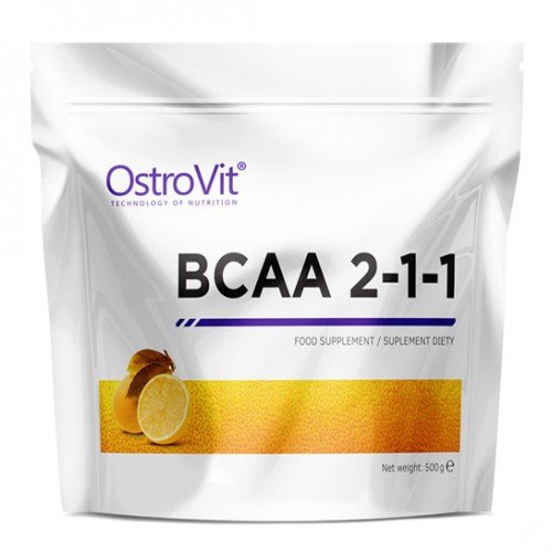 Extra Pure BCAA 2:1:1 OstroVit (pure, orange, lemon) 500 g,  ml, OstroVit. BCAA. Weight Loss recovery Anti-catabolic properties Lean muscle mass 