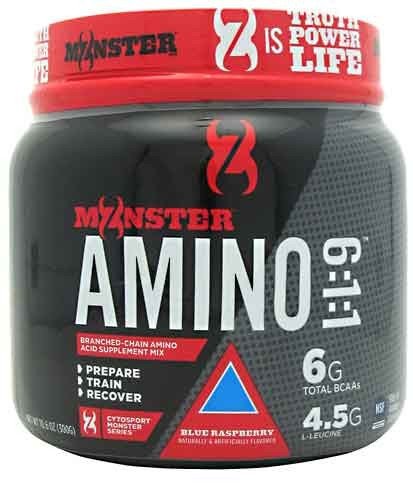Monster Amino 6:1:1, 300 г, CytoSport. BCAA. Снижение веса Восстановление Антикатаболические свойства Сухая мышечная масса 