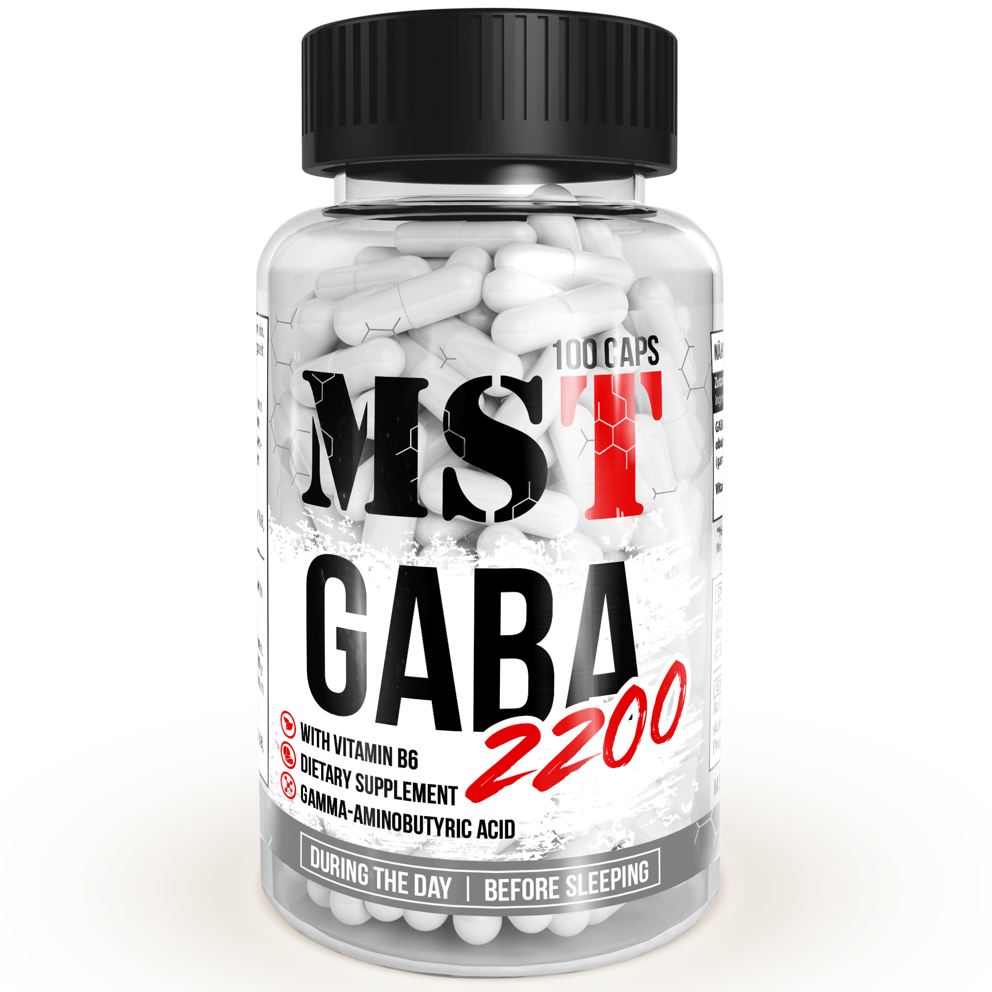 GABA 2200, 100 pcs, MST Nutrition. Special supplements. 