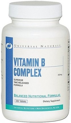Vitamin B Complex , 100 pcs, Universal Nutrition. Vitamin B. General Health 