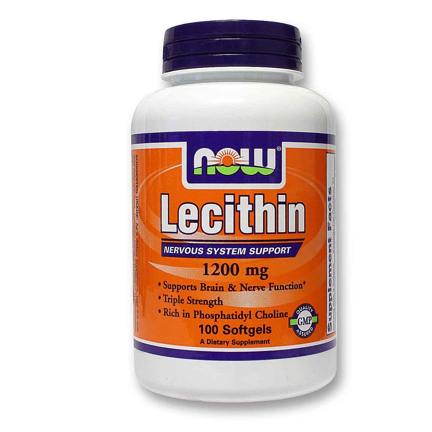 Lecithin 1200 mg, 100 pcs, Now. Lecithin. General Health 