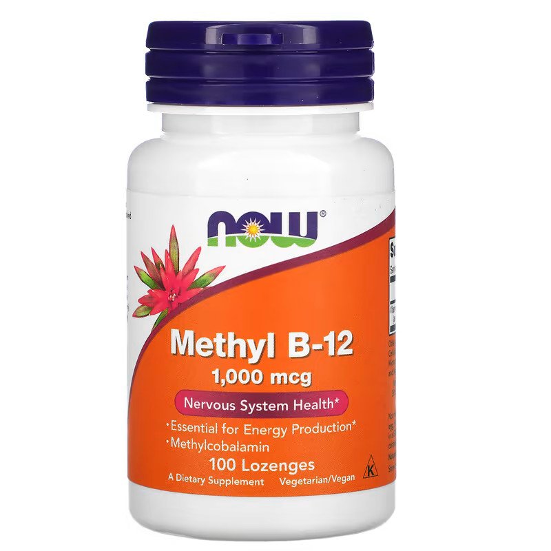 Now Витамины и минералы NOW Methyl B12 1000 mcg, 100 леденцов, , 