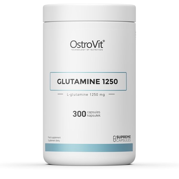 Аминокислота OstroVit Glutamine 1250, 300 капсул,  ml, OstroVit. Amino Acids. 