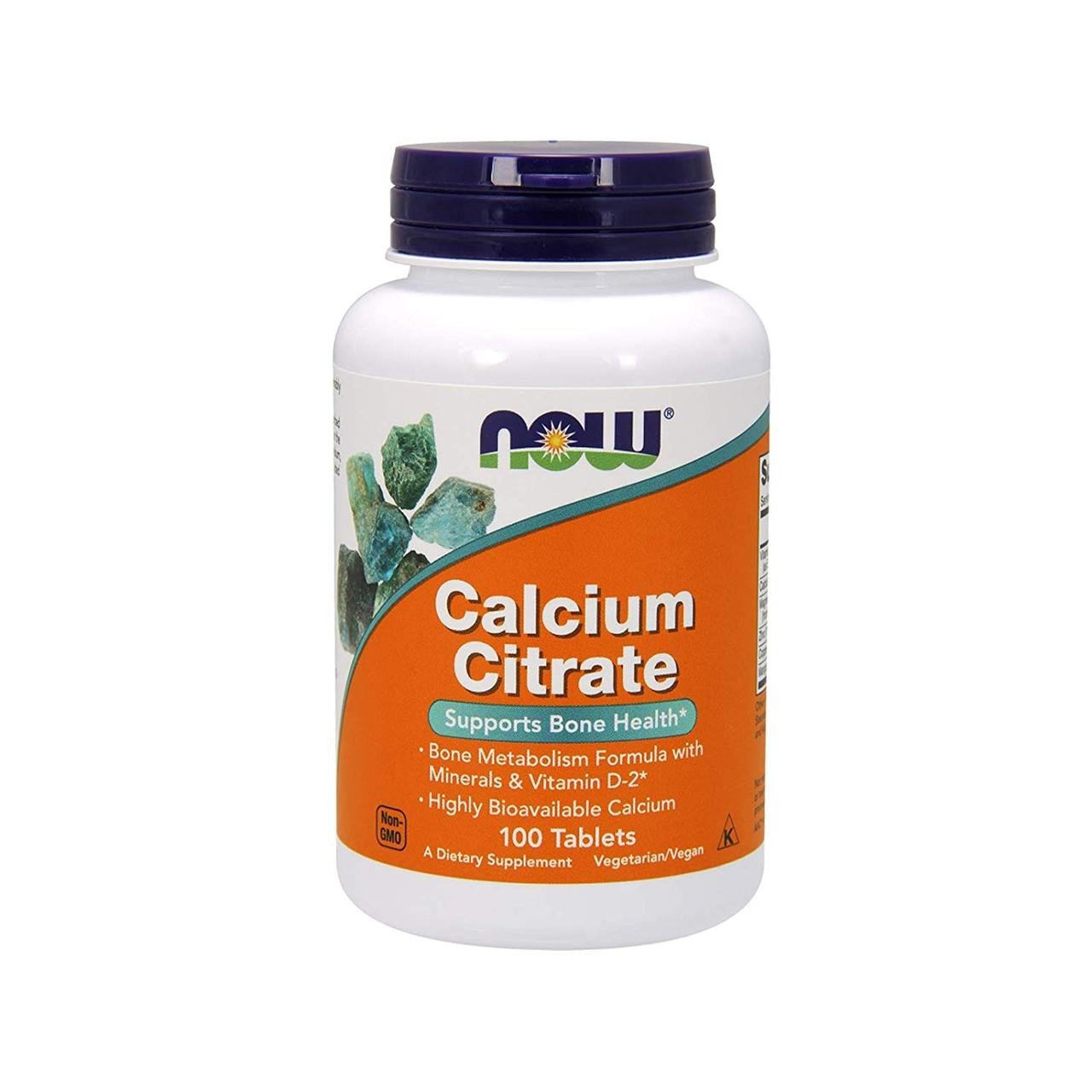 NOW Foods Calcium Citrate 100 tabs,  ml, Now. Vitamins and minerals. General Health Immunity enhancement 