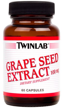Grape Seed Extract 100 mg, 60 pcs, Twinlab. Special supplements. 