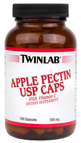 Twinlab Apple Pectin, , 100 шт