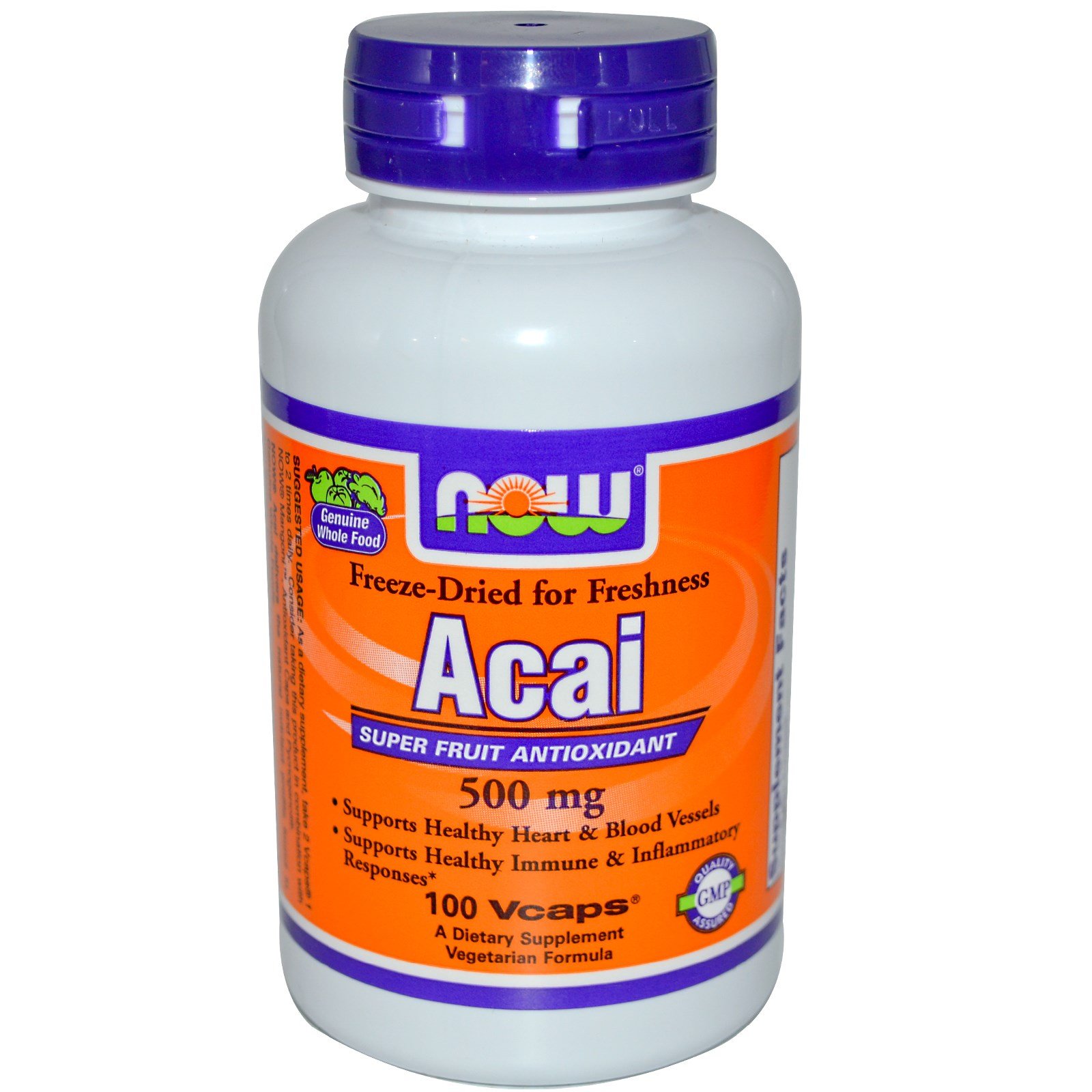 Acai 500 mg, 100 pcs, Now. Special supplements. 