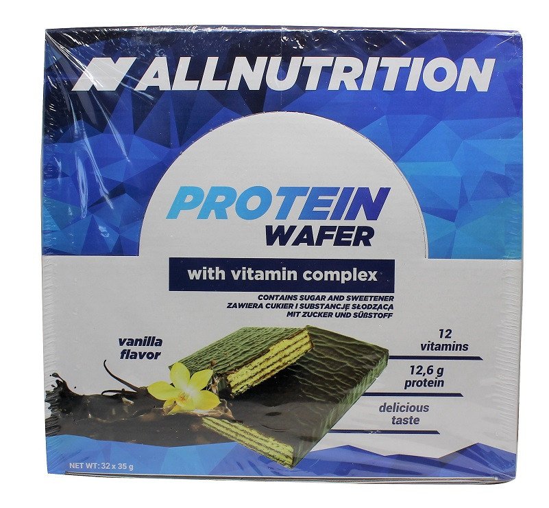 Протеиновый батончик AllNutrition Protein Wafer Bar (35 г) алл нутришн Strawberry,  мл, AllNutrition. Батончик. 