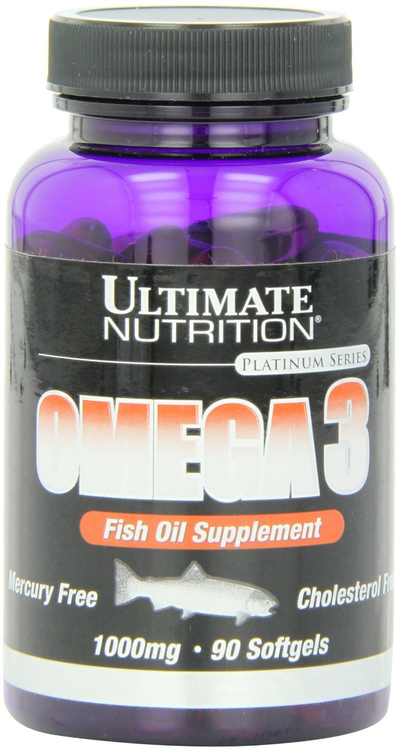 Omega 3, 90 pcs, Ultimate Nutrition. Omega 3 (Fish Oil). General Health Ligament and Joint strengthening Skin health CVD Prevention Anti-inflammatory properties 