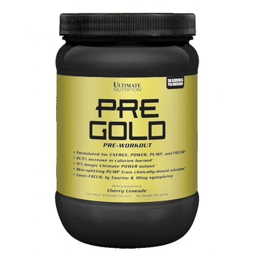 Pre Gold, 250 г, Ultimate Nutrition. Предтренировочный комплекс. Энергия и выносливость 