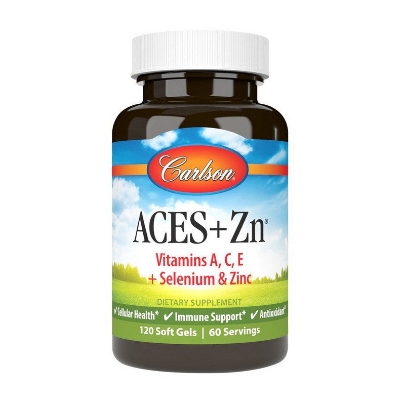 Carlson Labs Комплекс витаминов Carlson Labs ACES Vitamins A,C,E + Selenium & Zinc 120 капсул, , 