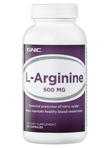 GNC Аминокислота GNC L-Arginine 500, 90 капсул, , 