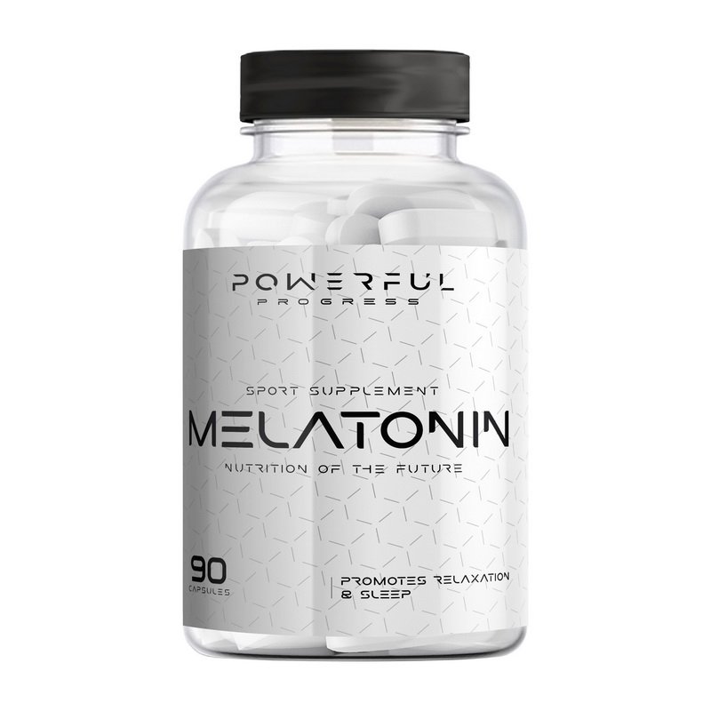 Натуральная добавка Powerful Progress Melatonin 5 mg, 90 капсул,  ml, Powerful Progress. Natural Products. General Health 