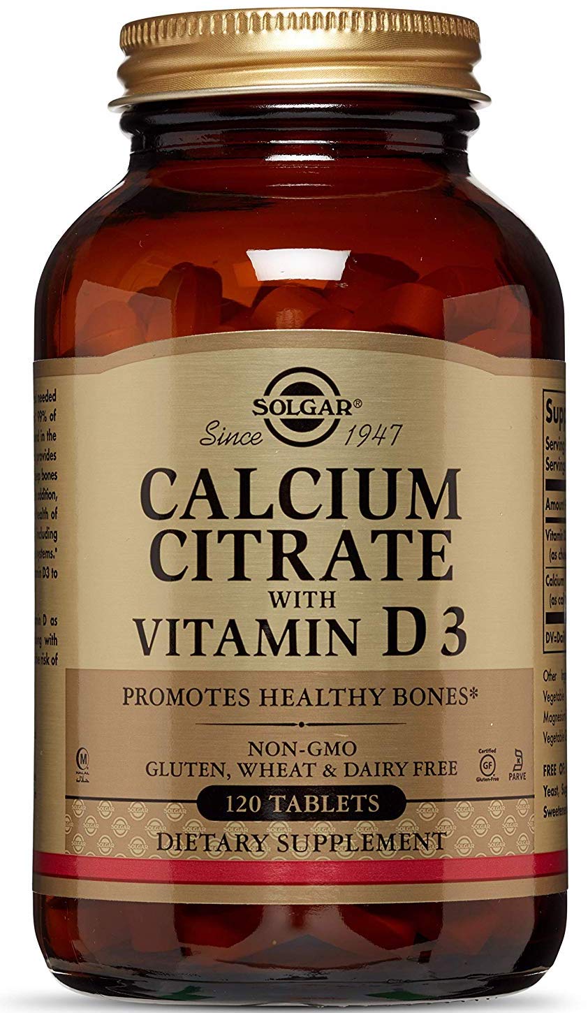 Calcium Citrate with Vitamin D3, 60 pcs, Solgar. Calcium Ca. 