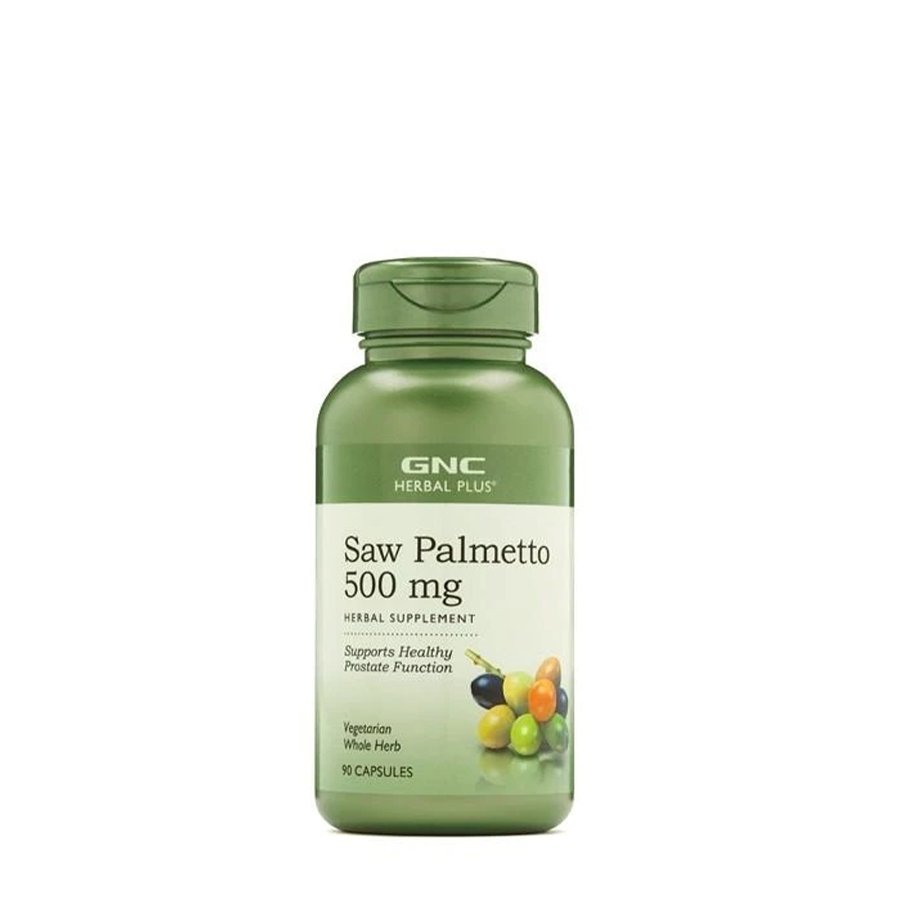 GNC Натуральная добавка GNC Herbal Plus Saw Palmetto 500 mg, 90 капсул, , 