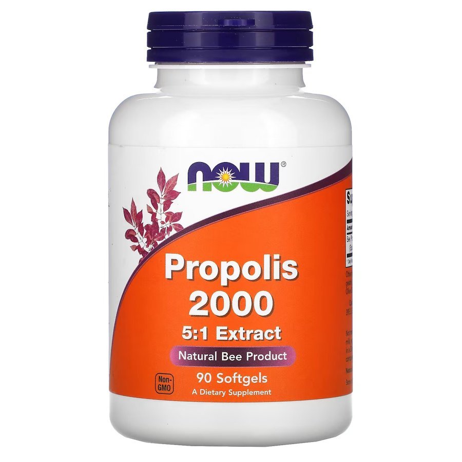 Now Натуральная добавка NOW Propolis 2000, 90 капсул, , 