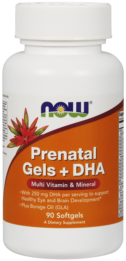 Now Вітамінно-мінеральний комплекс NOW Foods Prenatal Gels + DHA 90 Softgels, , 90 шт.