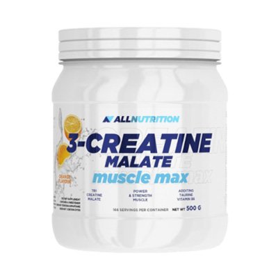 AllNutrition 3-Creatine Malate Muscle Max 500 г Лимон,  ml, AllNutrition. Сreatine. Mass Gain Energy & Endurance Strength enhancement 