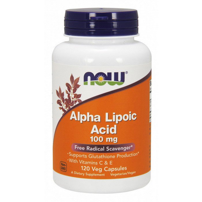 Альфа-липоевая кислота Now Foods Alpha Lipoic Acid 100 mg (120 капсул) нау фудс,  ml, Now. Alpha Lipoic Acid. General Health Glucose metabolism regulation Lipid metabolism regulation 