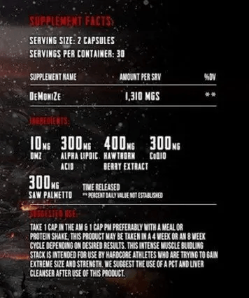 Boss Sport Nutrition  Demonized 60 шт. / 60 servings,  мл, Boss Sport Nutrition. Спец препараты