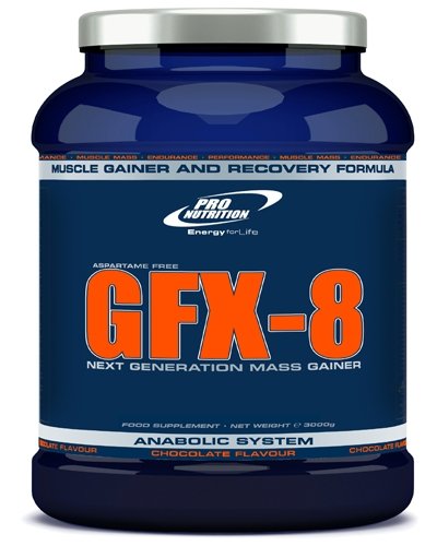 GFX-8, 3000 g, Pro Nutrition. Ganadores. Mass Gain Energy & Endurance recuperación 