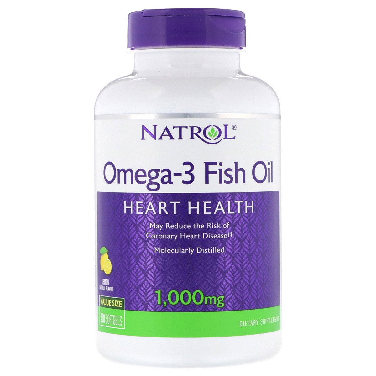 Natrol Омега-3 Рыбий Жир 1000 мг, Omega-3 Fish Oil, Natrol, 150 желатиновых капсул, , 