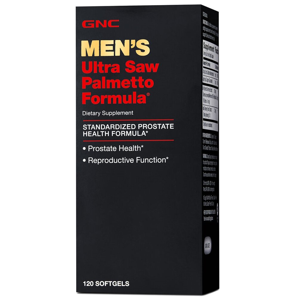 Натуральная добавка GNC Men's Saw Palmetto Formula Ultra, 120 капсул,  мл, GNC. Hатуральные продукты. Поддержание здоровья 